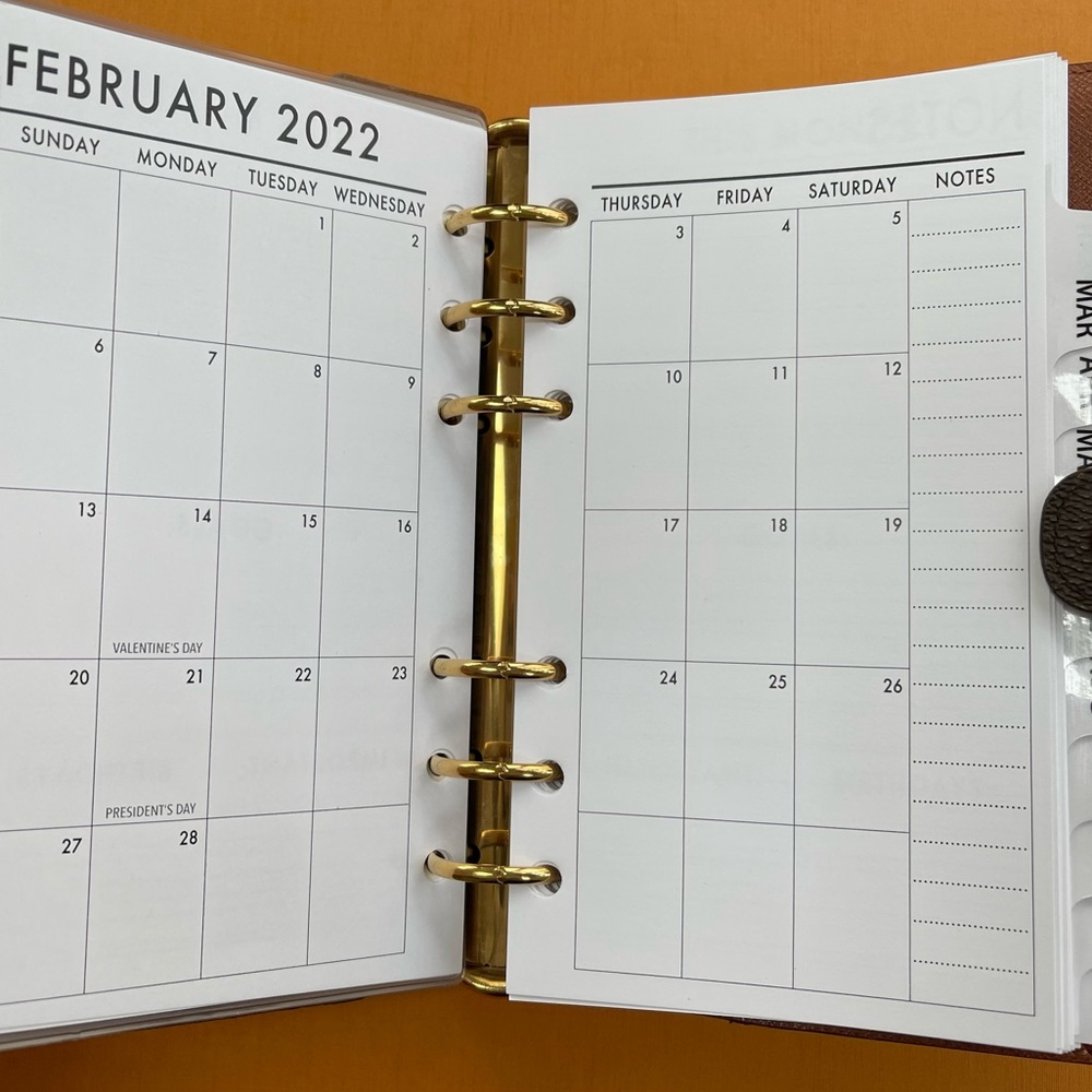 🧩2025 Inserts ALL SIZES Avail: Fits Louis Vuitton PM/MM/GM2022 Refill Calendars - Picture 12 of 16